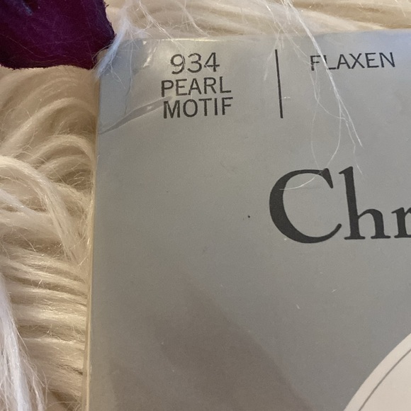 CHRISTIAN DIOR 934 pearl motif stoking tights - Picture 7 of 8